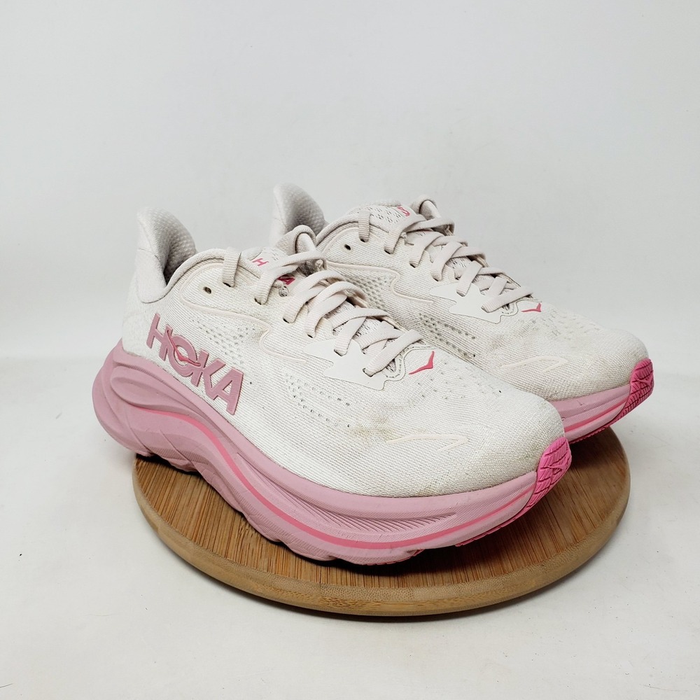 Hoka One One Clifton 10 Running Shoes Womens 6 Lace Up Comfort Sneaker - Picture 6 of 11